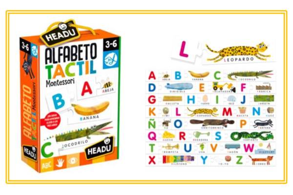 Puzzle Alfabeto Tactil  Montessori